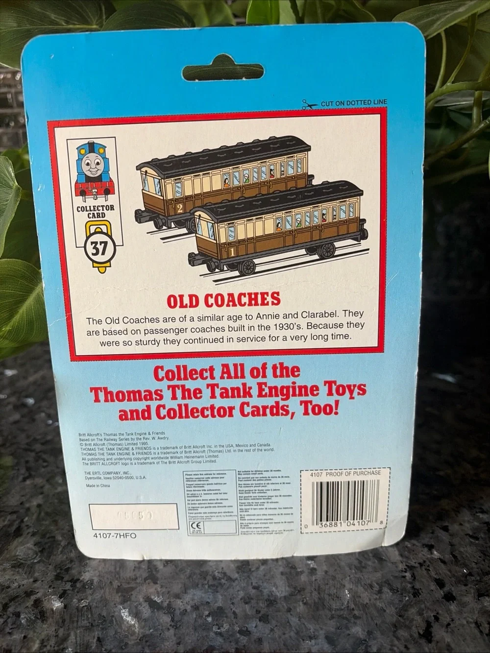 ERTL 1995 Thomas The Tank Engine Old Coaches Locomotive Toy In Packaging